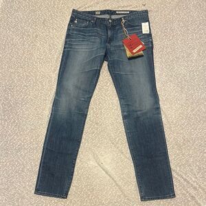 AG Adriano Goldschmied The Premiere Skinny Straight Jeans 32 32R NWT DEADSTOCK